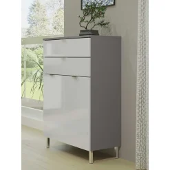 60x97x34 Hochglanz Kommode in Weiß - Otrus^Wohnen Best