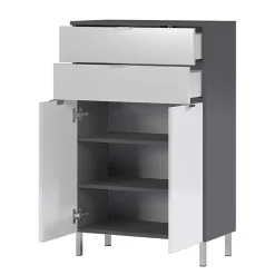 60x97x34 Hochglanz Kommode in Weiß - Otrus^Wohnen Best