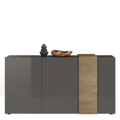 181x94x44 Hochglanz Sideboard in Dunkelgrau - Eracosta^Wohnen Outlet