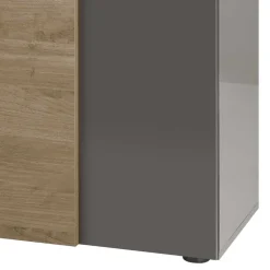 181x94x44 Hochglanz Sideboard in Dunkelgrau - Eracosta^Wohnen Outlet