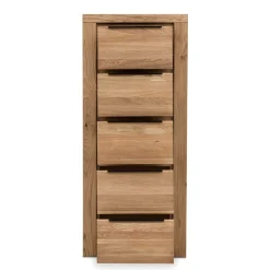 Wohnen 60x141x40 Hochkommode aus Eiche teilmassiv - Nelenia