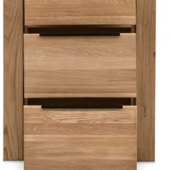 Wohnen 60x141x40 Hochkommode aus Eiche teilmassiv - Nelenia