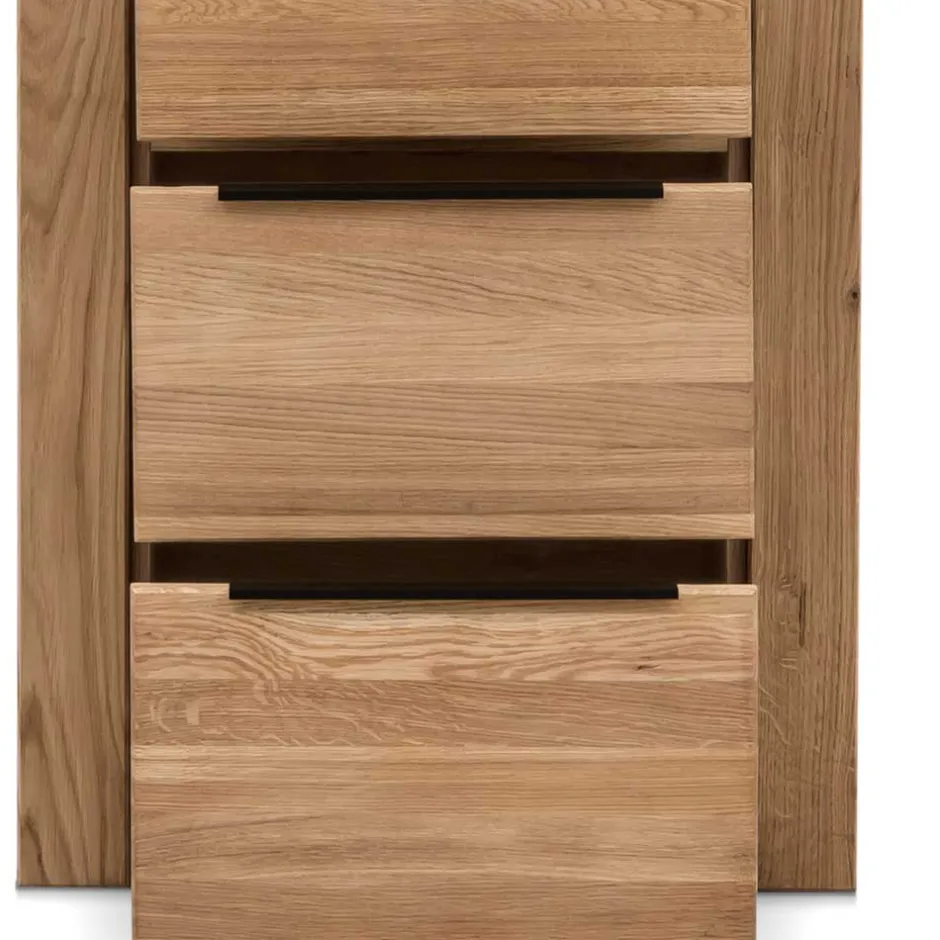 Wohnen 60x141x40 Hochkommode aus Eiche teilmassiv - Nelenia