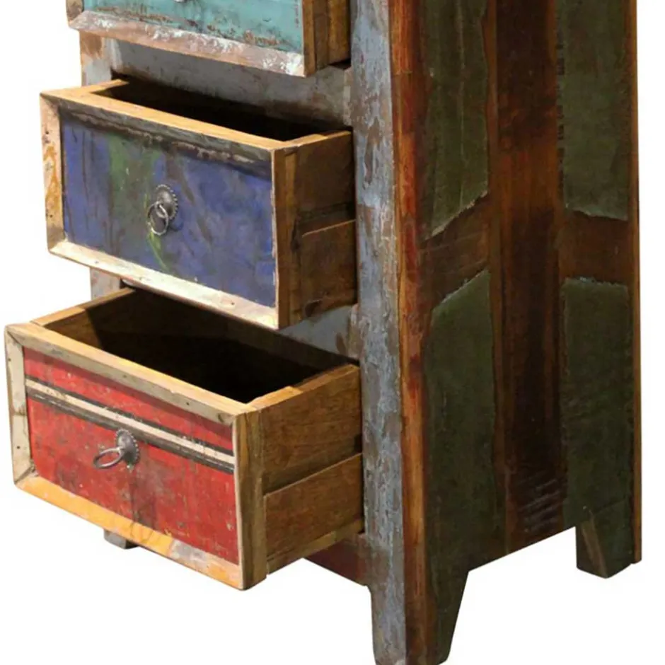 Wohnen 45x80x35 Hochkommode im Shabby Chic - Slinida