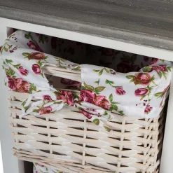 31x89x31 Hochkommode mit vier Körben - Galiferia^Wohnen Outlet