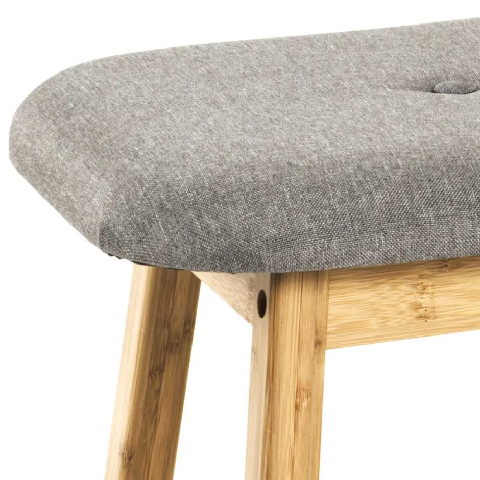 Wohnen 60x44x30 Hocker Bank aus Bambus - Iwarni