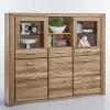Wohnen 158x140x40 Holz Highboard aus Wildeiche - Maila
