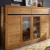 177x125x42 Holz Schrank mit 2 Glas Türen - Filedria^Wohnen Sale