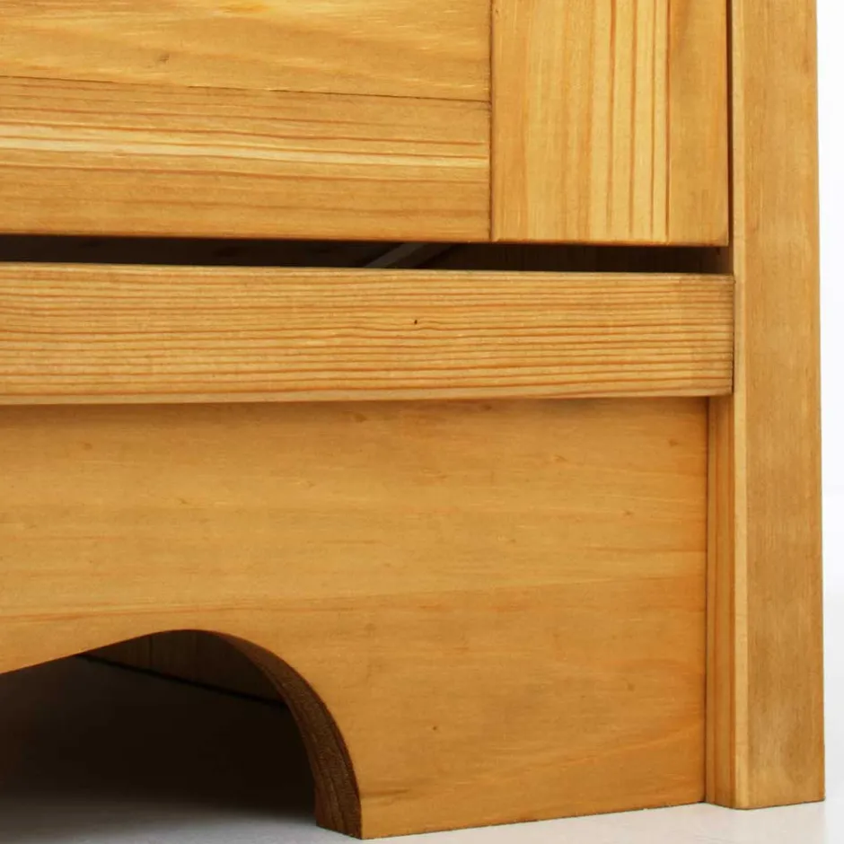 194x89x37 Holz Sideboard aus Kiefer Natur - Vanpos^Wohnen Outlet