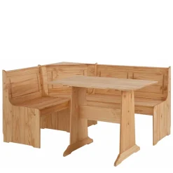 168x87x127 Holz-Eckbank & Esstisch - Ynvinata (zweiteilig)^Wohnen New