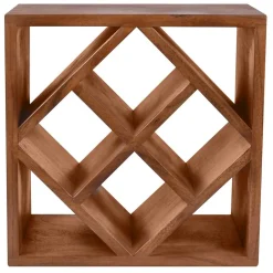 40x40x25 Holzregal für Wein aus Akazie Massivholz - Bernadi^Wohnen Clearance