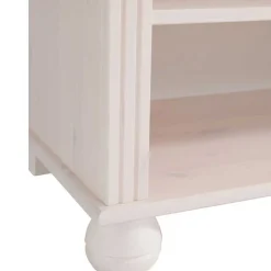 Wohnen 77x116x31 Holzregal im Country Chic aus Kiefer - Oncerta
