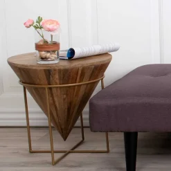 45x45x45 Holztisch im Kegel Konus Design - Scolari^Wohnen Discount