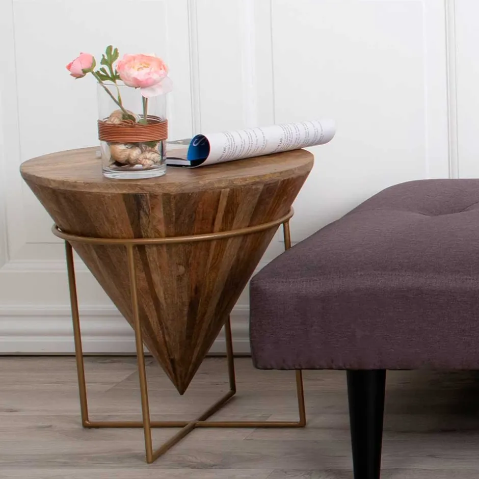 45x45x45 Holztisch im Kegel Konus Design - Scolari^Wohnen Discount