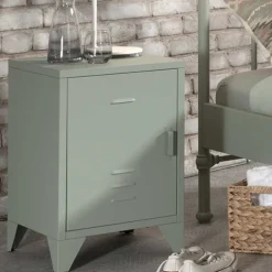 40x60x40 Industrial Nachtschrank in Spind Optik - Kerbea^Wohnen