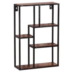 40x60x13 Industrial Wandregal mit 5 Fächern - Mendoza^Wohnen Outlet