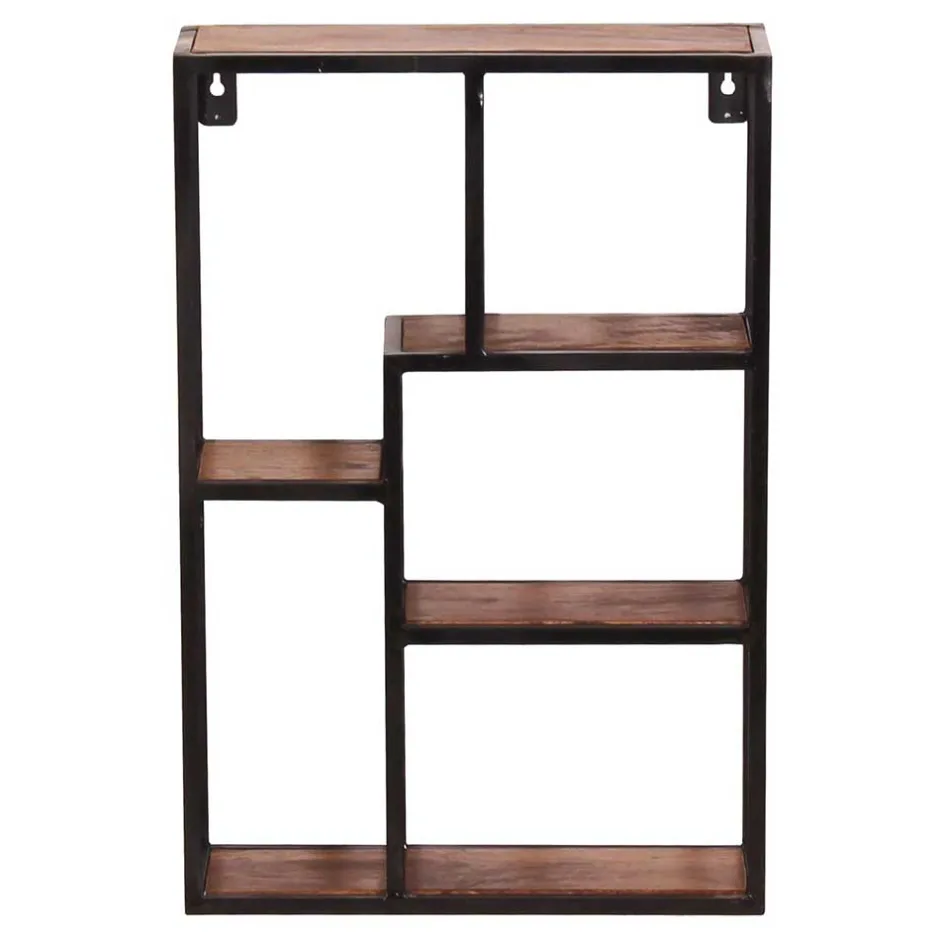 40x60x13 Industrial Wandregal mit 5 Fächern - Mendoza^Wohnen Outlet