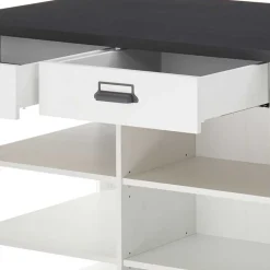 161x93x77 Kücheninsel in Weiß & Anthrazit - Eture^Wohnen New