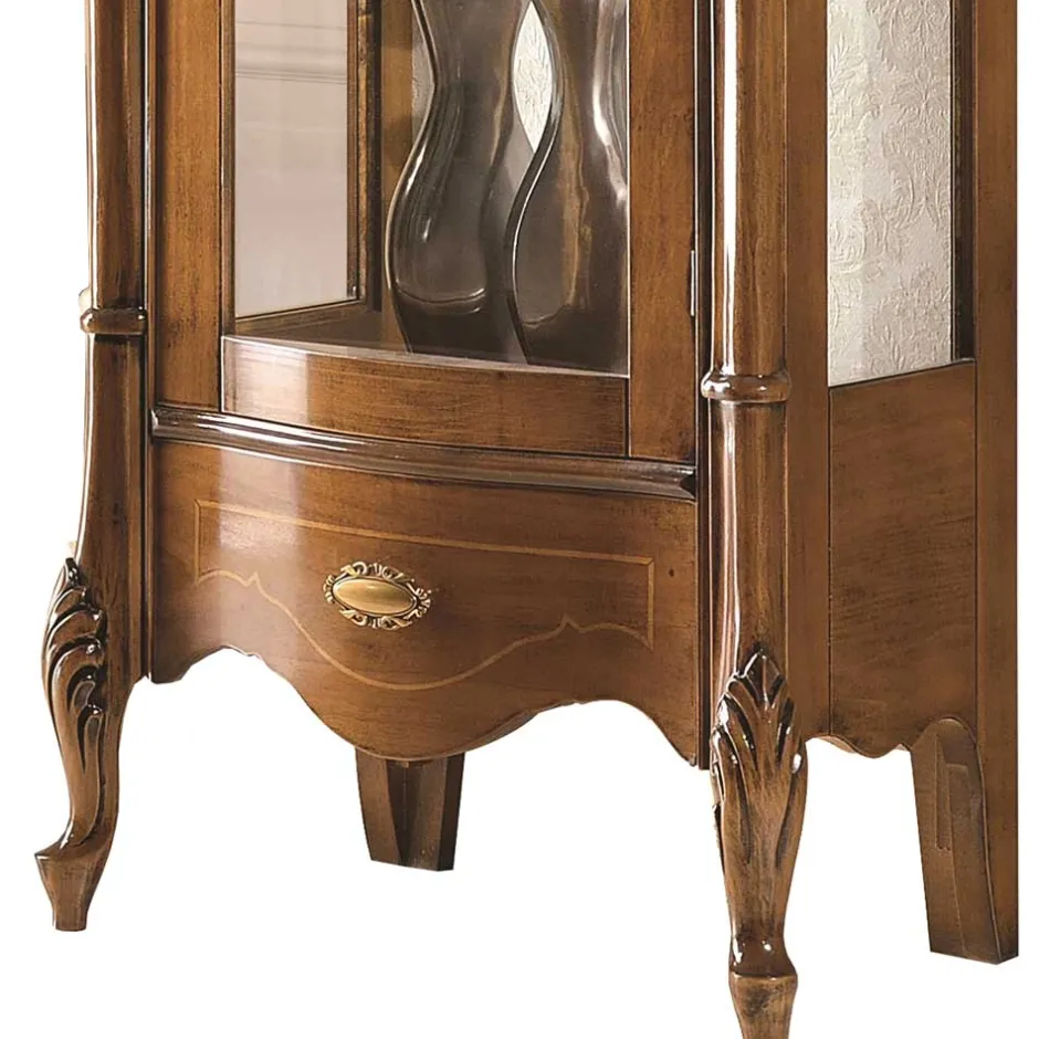 61x183x39 Klassische Vitrine im Italienischen Stil - Carlenna^Wohnen Outlet