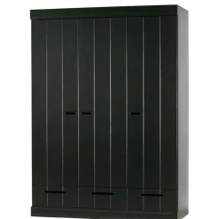 Wohnen 140x195x53 Kleiderschrank 3-türig & 3 Schubladen - Vindrus