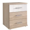 Wohnen 46x58x40 Kleine Kommode mit drei Schubladen - Fabricus