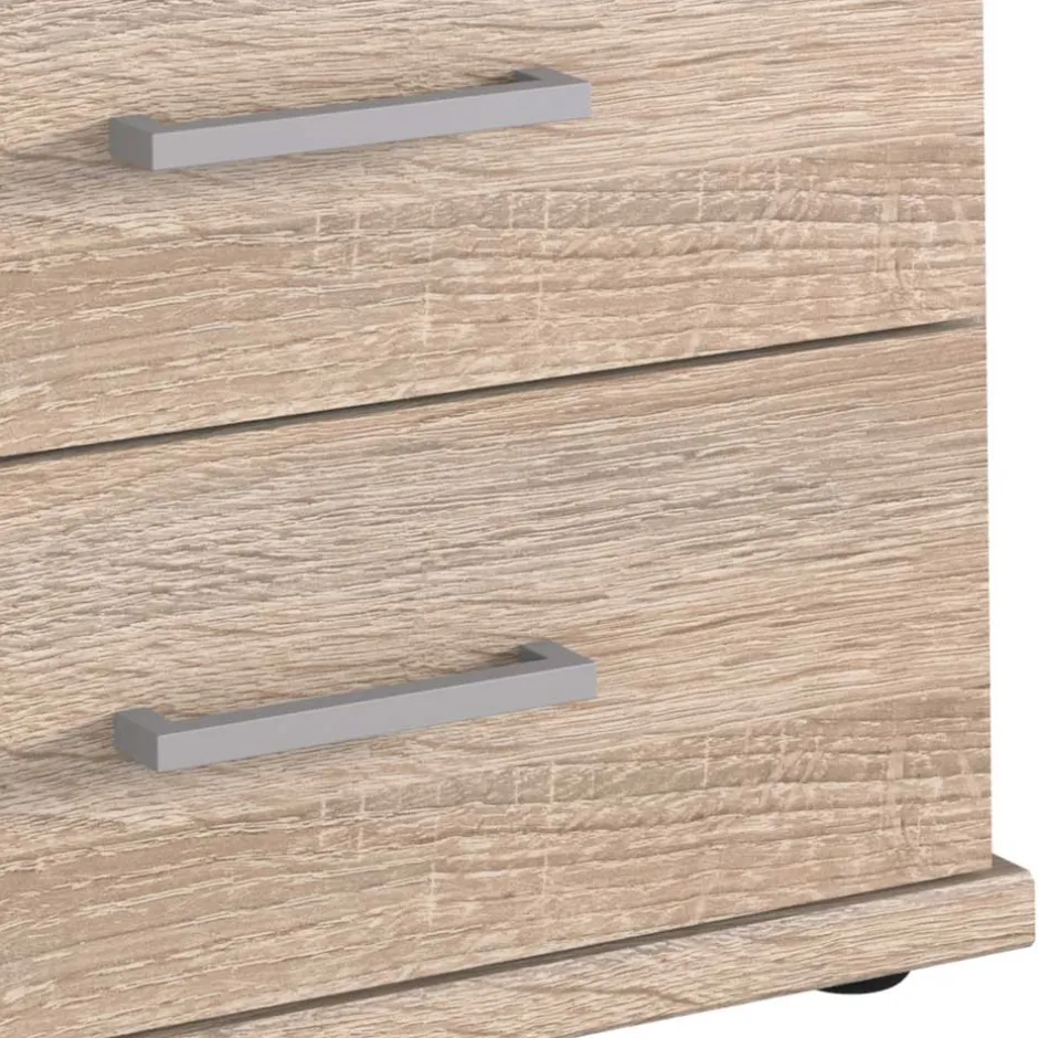 Wohnen 46x58x40 Kleine Kommode mit drei Schubladen - Fabricus