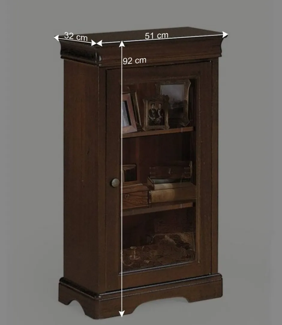 51x92x32 Kleine Vitrine mit einer Glastür - Lemerzi^Wohnen Best