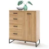 101x116x44 Kombi Kommode mit Bügelgestell - Truvisas^Wohnen