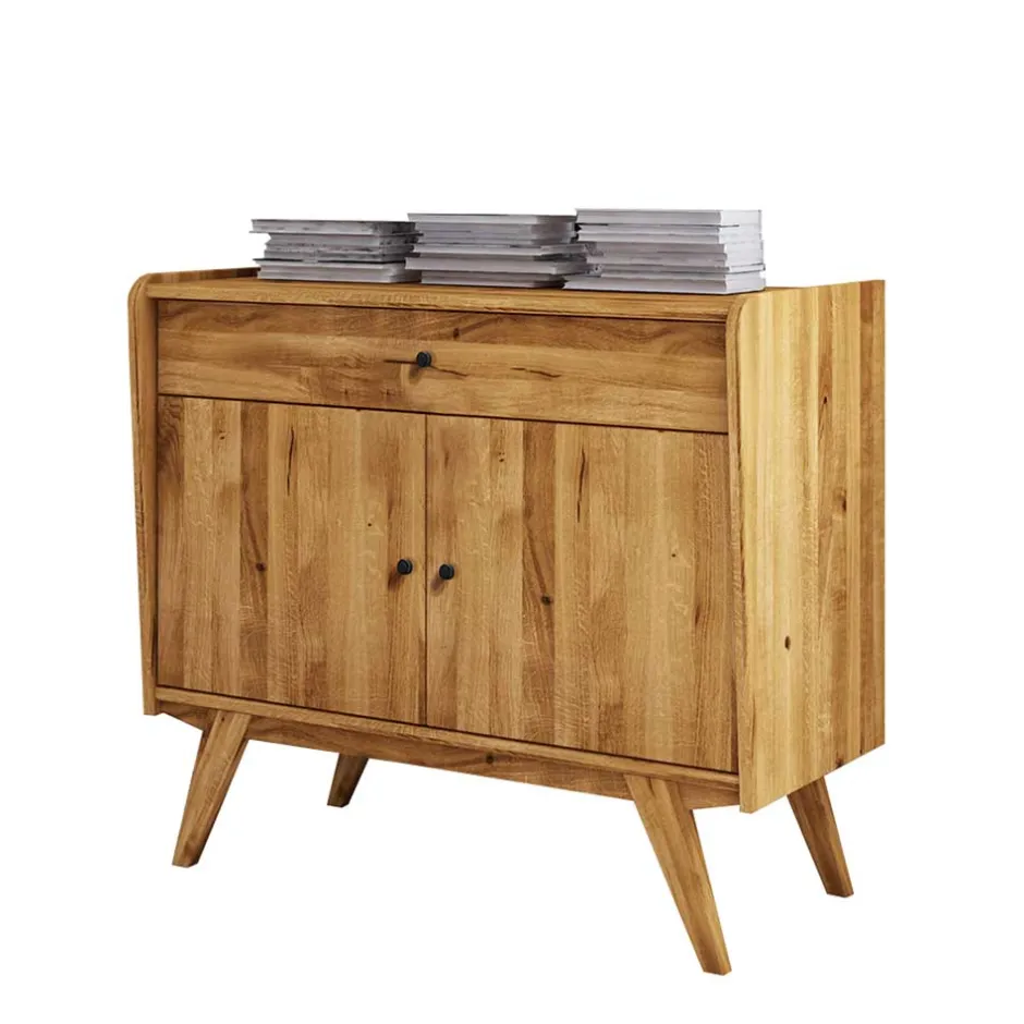 100x90x50 Kombi-Kommode aus Wildeiche Holz - Hardus^Wohnen Discount