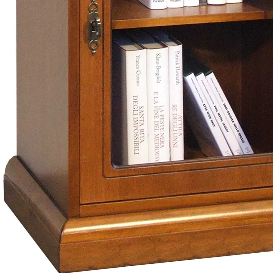 Wohnen 48x82x34 Kommode mit Glastür und Schublade - Kimms