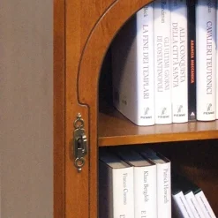 Wohnen 48x82x34 Kommode mit Glastür und Schublade - Kimms