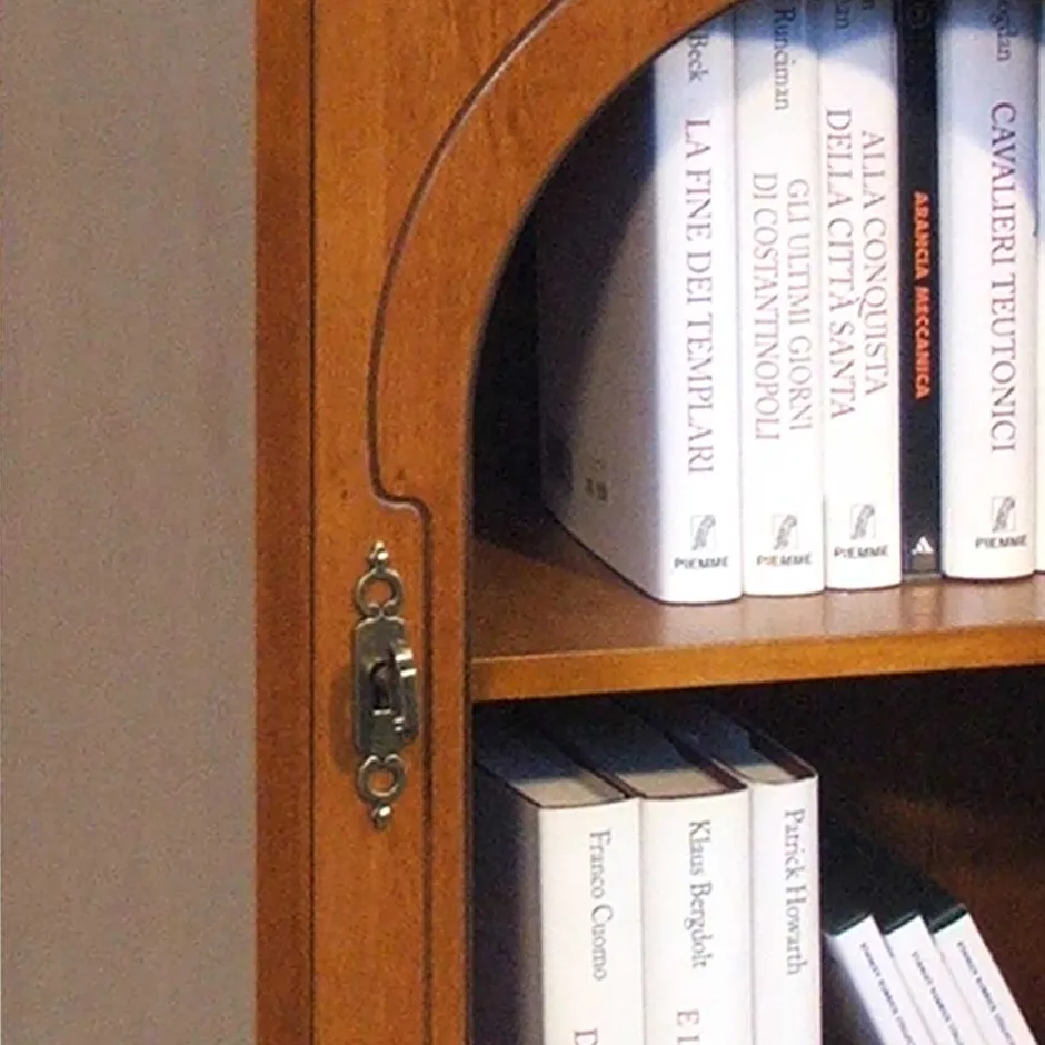 Wohnen 48x82x34 Kommode mit Glastür und Schublade - Kimms