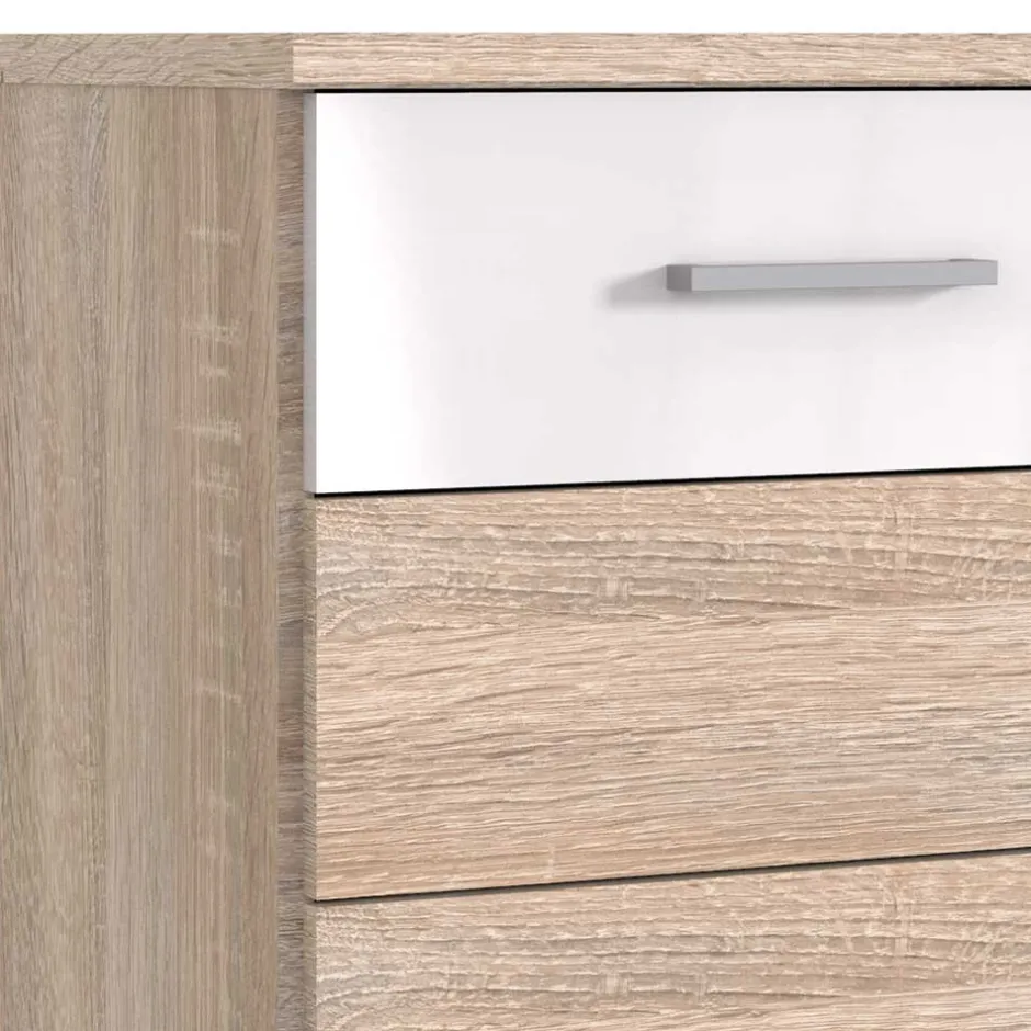 Wohnen 90x103x40 Kommode mit sieben Schubladen - Fabricus