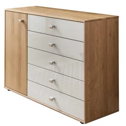 120x86x43 Kommode mit Tür & 5 Schubladen - Emdsiva^Wohnen Sale