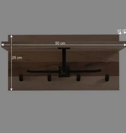 50x25x30 Kompakte Hängegarderobe aus Balkeneiche - Alsbetas^Wohnen Sale