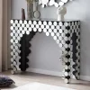 Wohnen 111x92x36 Konsolen Tisch aus Spiegelglas - Salva