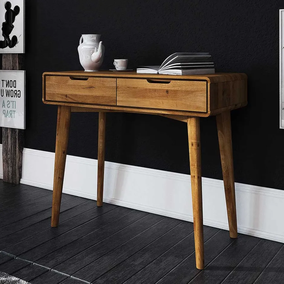 90x81x40 Konsolentisch aus Naturholz - Eavy^Wohnen