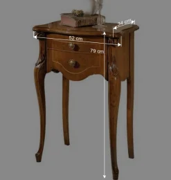 52x79x34 Konsolentisch Kommode in Nussbaum - Carlenna^Wohnen New