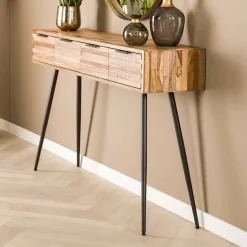 Wohnen 120x73x30 Konsolentisch mit vier Schubladen - Fire