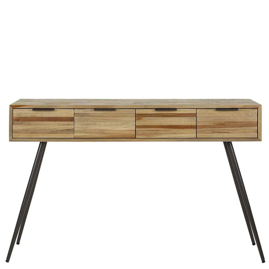 Wohnen 120x73x30 Konsolentisch mit vier Schubladen - Fire