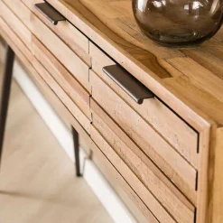 Wohnen 120x73x30 Konsolentisch mit vier Schubladen - Fire