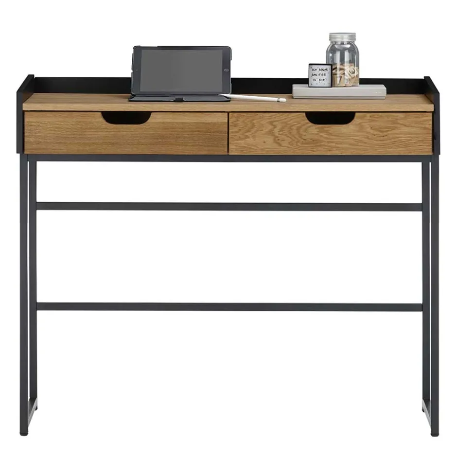 Wohnen 100x84x35 Konsolentisch Schreibtisch in Eiche - Sophiea