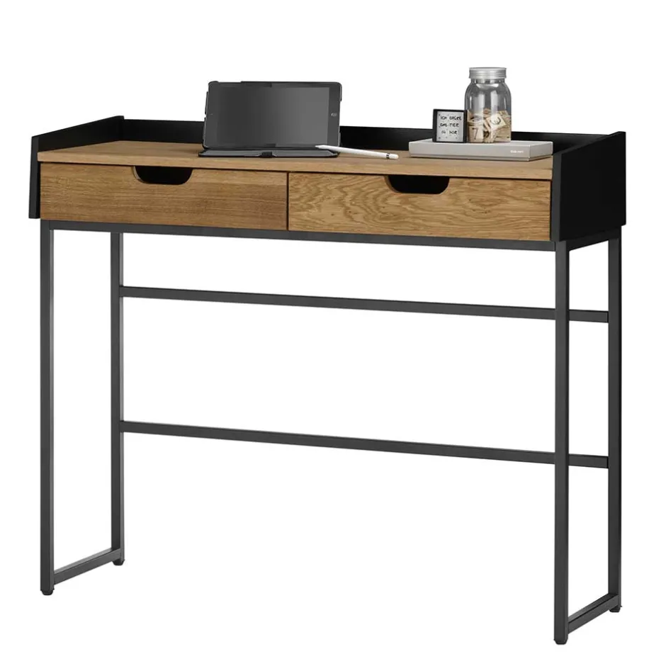 Wohnen 100x84x35 Konsolentisch Schreibtisch in Eiche - Sophiea