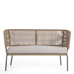 135x80x65 Kordelgeflecht Sofa mit Sitzpolster - Membres^Wohnen New