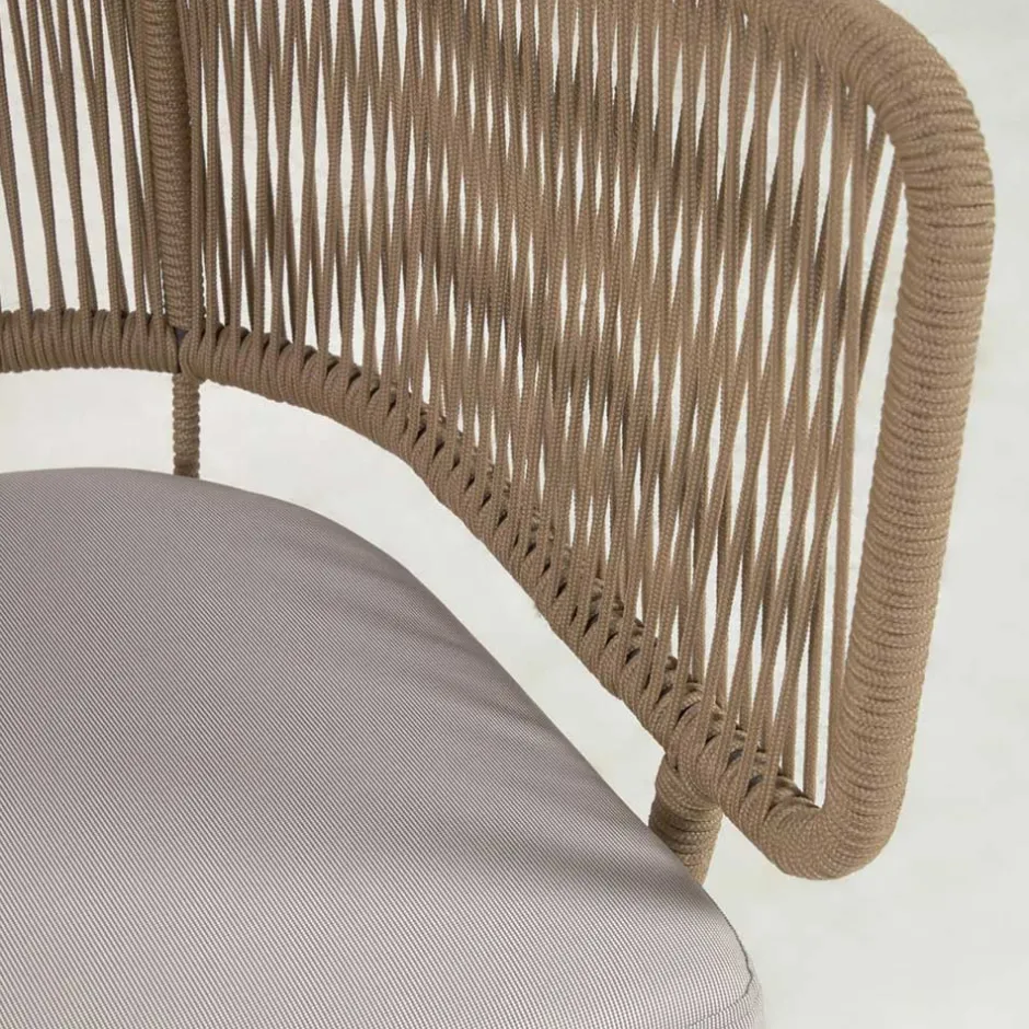 135x80x65 Kordelgeflecht Sofa mit Sitzpolster - Membres^Wohnen New