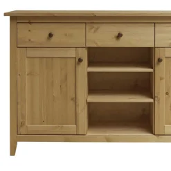 Wohnen 144x91x40 Landhaus Anrichte aus Kiefer Massivholz - Krems
