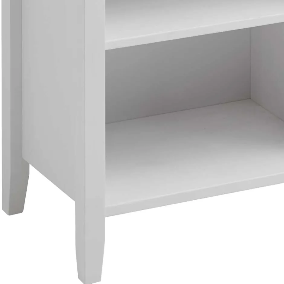 Wohnen 55x149x35 Landhaus Badregal in Weiß - Satumare