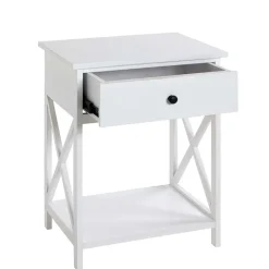 46x60x35 Landhaus Beistelltisch mit Schublade - Liv^Wohnen Clearance