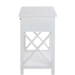 46x60x35 Landhaus Beistelltisch mit Schublade - Liv^Wohnen Clearance