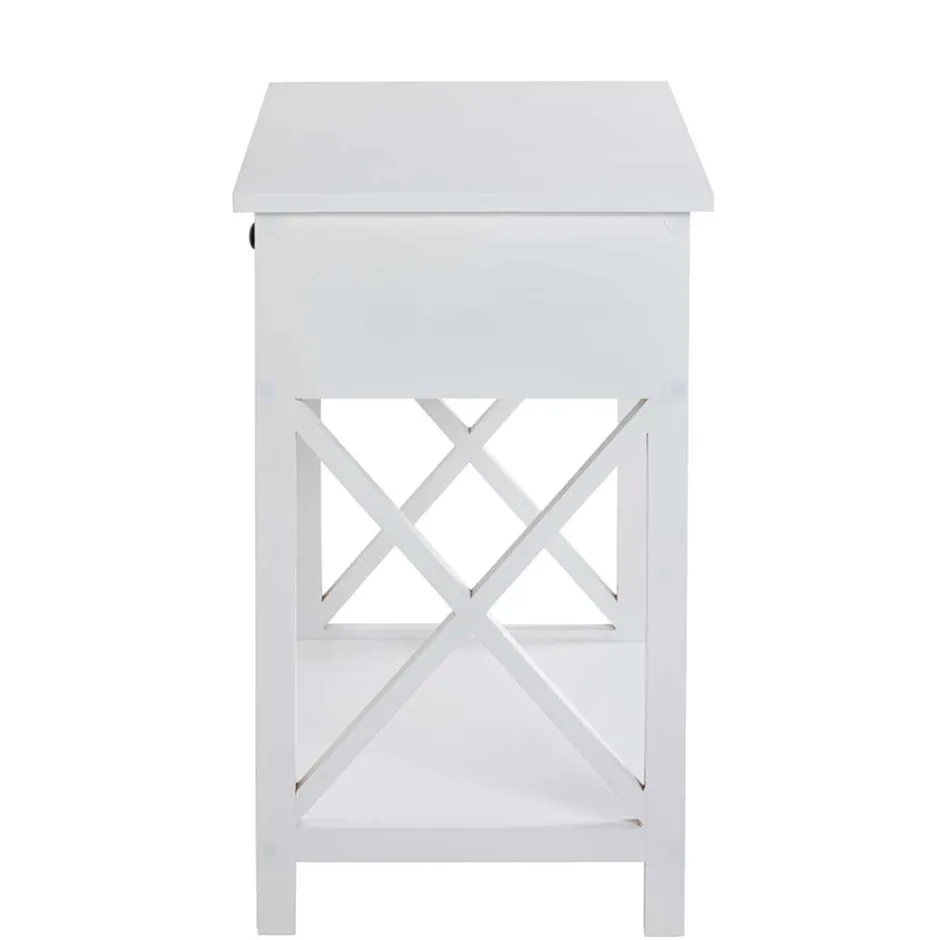 46x60x35 Landhaus Beistelltisch mit Schublade - Liv^Wohnen Clearance